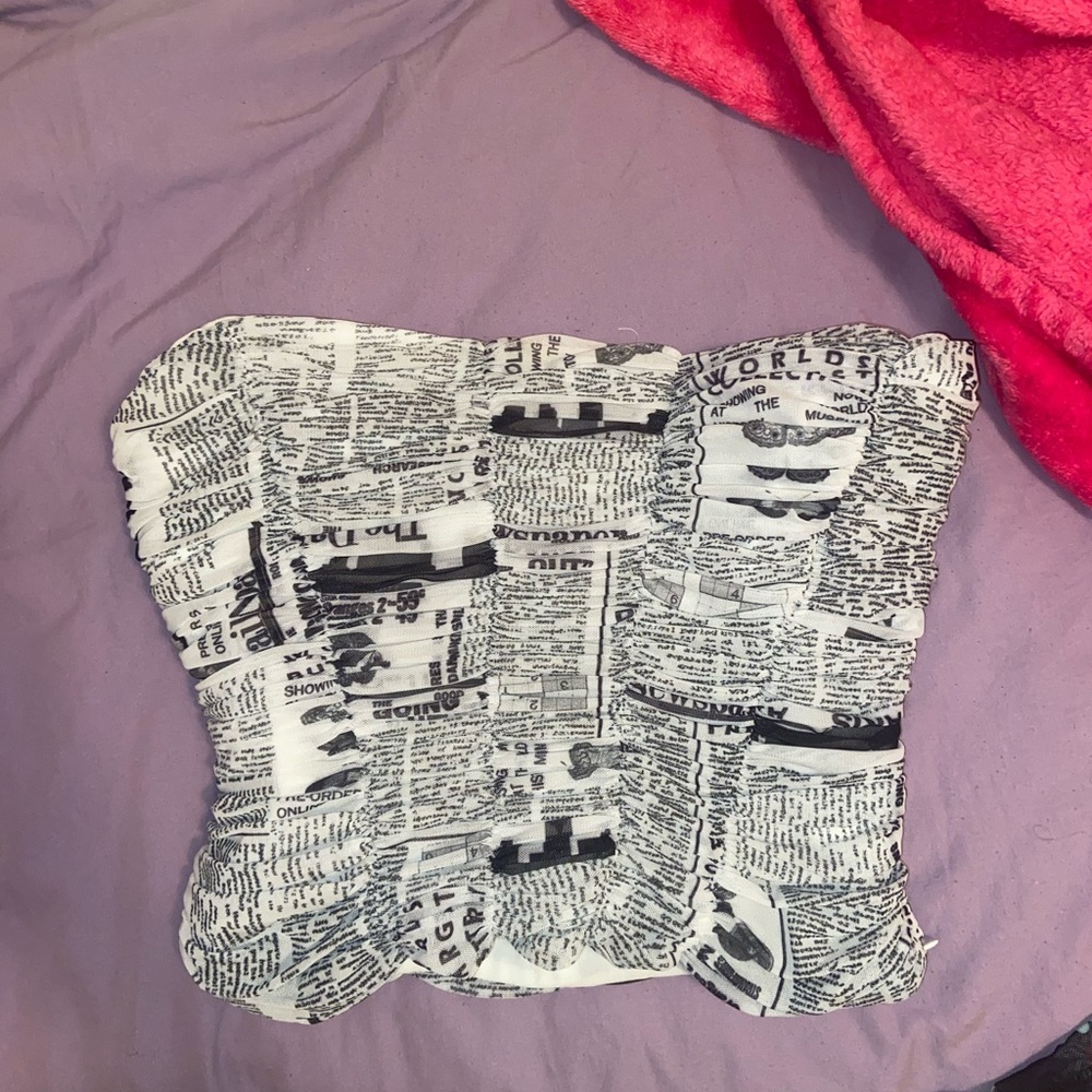 Zara tube top corset